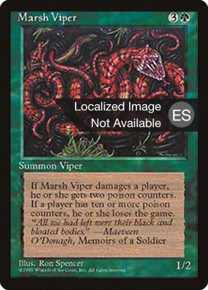 Magic the Gathering Card - Marsh Viper - MTG Circle