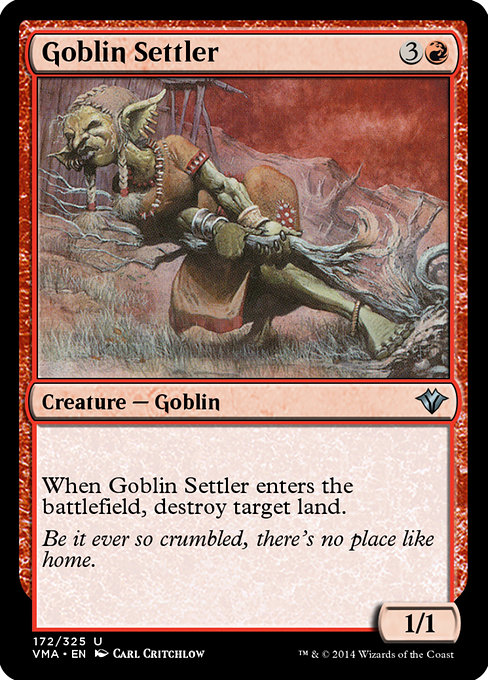 Magic the Gathering Card - Goblin Settler - MTG Circle