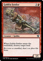 Magic the Gathering Card - Goblin Settler - MTG Circle