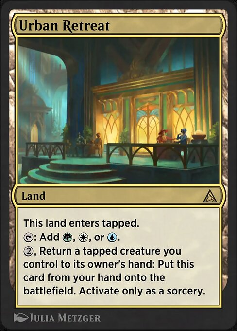 Magic the Gathering Card - Urban Retreat - MTG Circle