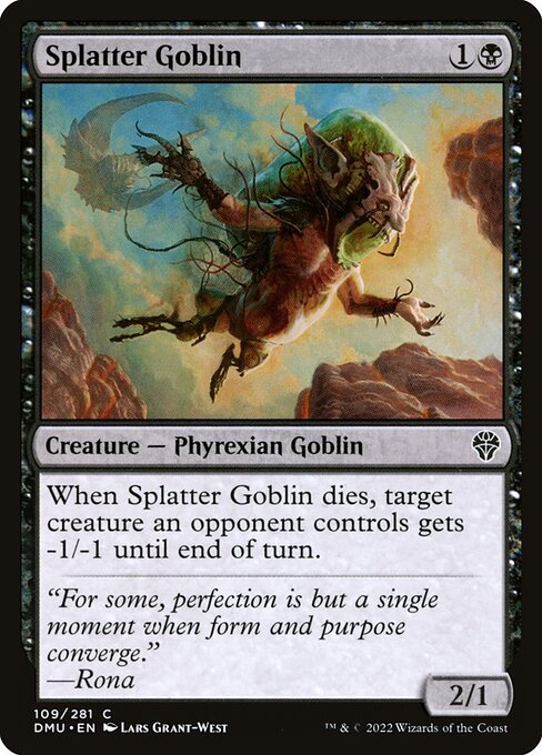 Magic the Gathering Card - Splatter Goblin - MTG Circle