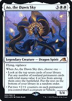 Magic the Gathering Card - Ao, the Dawn Sky - MTG Circle