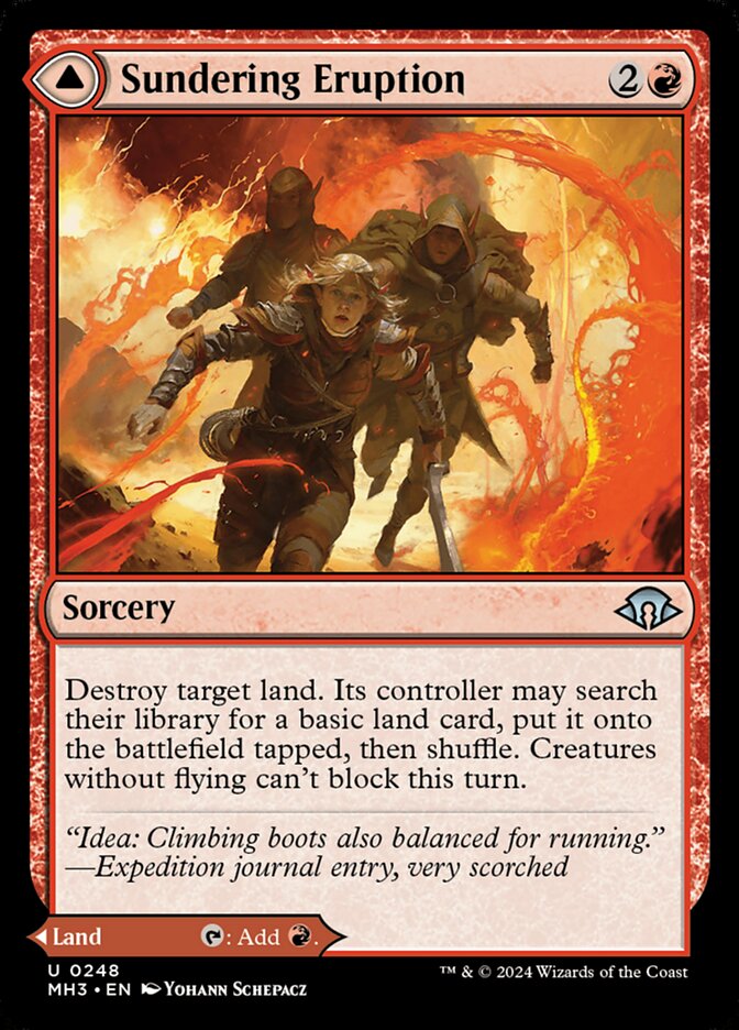 Magic the Gathering Card - Sundering Eruption - MTG Circle