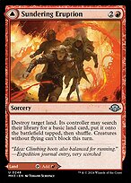 Magic the Gathering Card - Sundering Eruption // Volcanic Fissure - MTG Circle