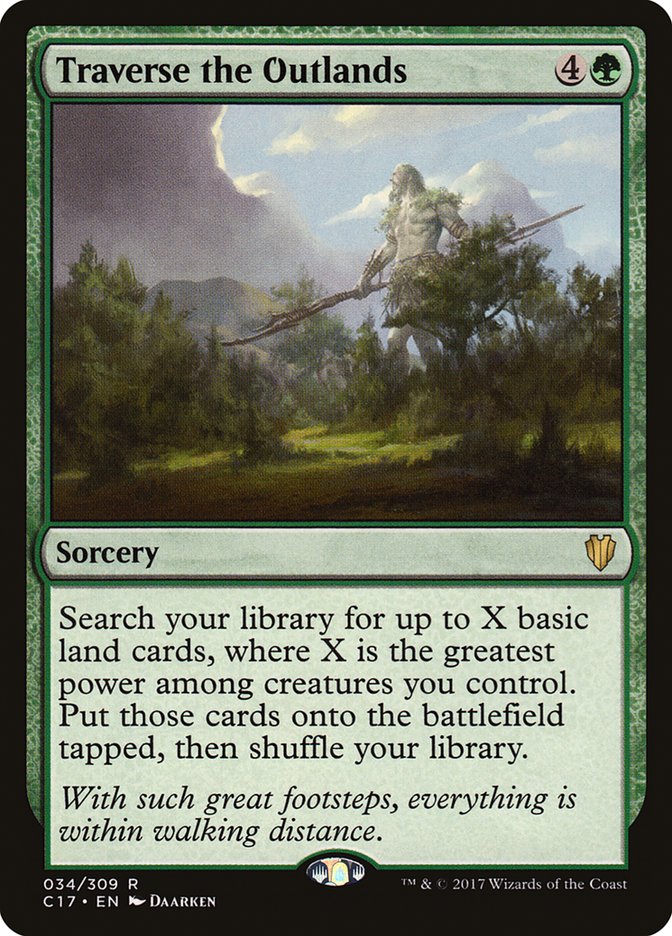 Magic the Gathering Card - Traverse the Outlands - MTG Circle