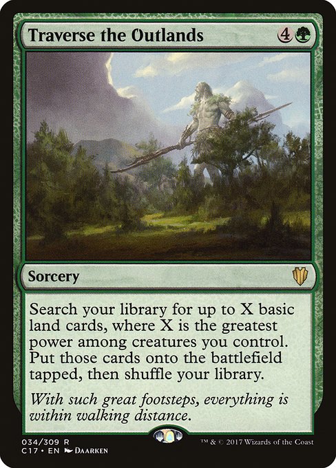 Magic the Gathering Card - Traverse the Outlands - MTG Circle