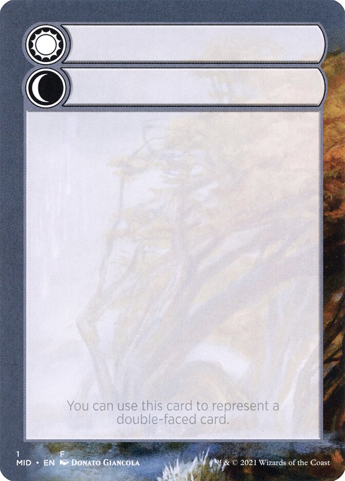 Magic the Gathering Card - Double-Faced Substitute Card - MTG Circle