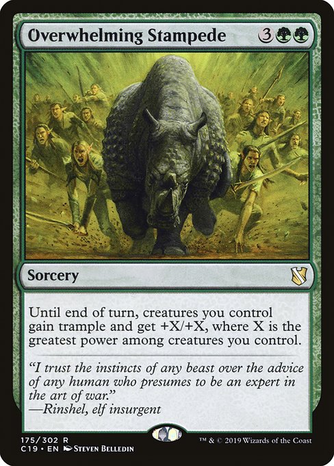 Magic the Gathering Card - Overwhelming Stampede - MTG Circle