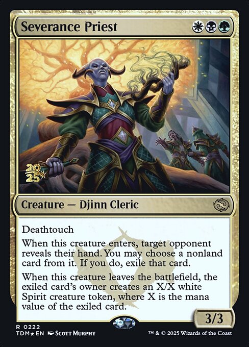 Magic the Gathering Card - Severance Priest - MTG Circle