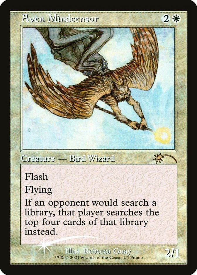 Magic the Gathering Card - Aven Mindcensor - MTG Circle