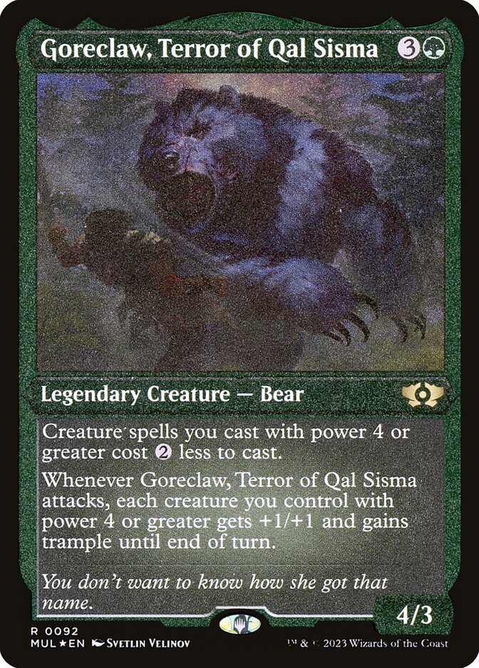 Magic the Gathering Card - Goreclaw, Terror of Qal Sisma - MTG Circle