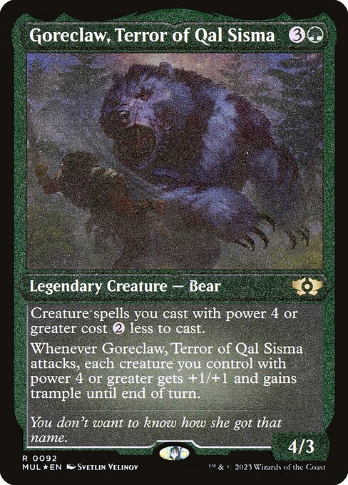 Magic the Gathering Card - Goreclaw, Terror of Qal Sisma - MTG Circle
