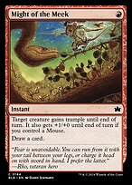 Magic the Gathering Card - Might of the Meek - MTG Circle