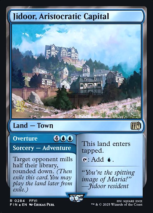 Magic the Gathering Card - Jidoor, Aristocratic Capital // Overture - MTG Circle