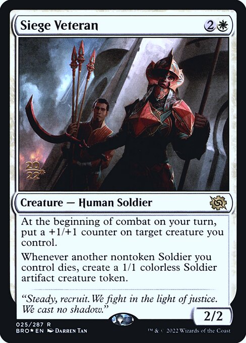 Magic the Gathering Card - Siege Veteran - MTG Circle