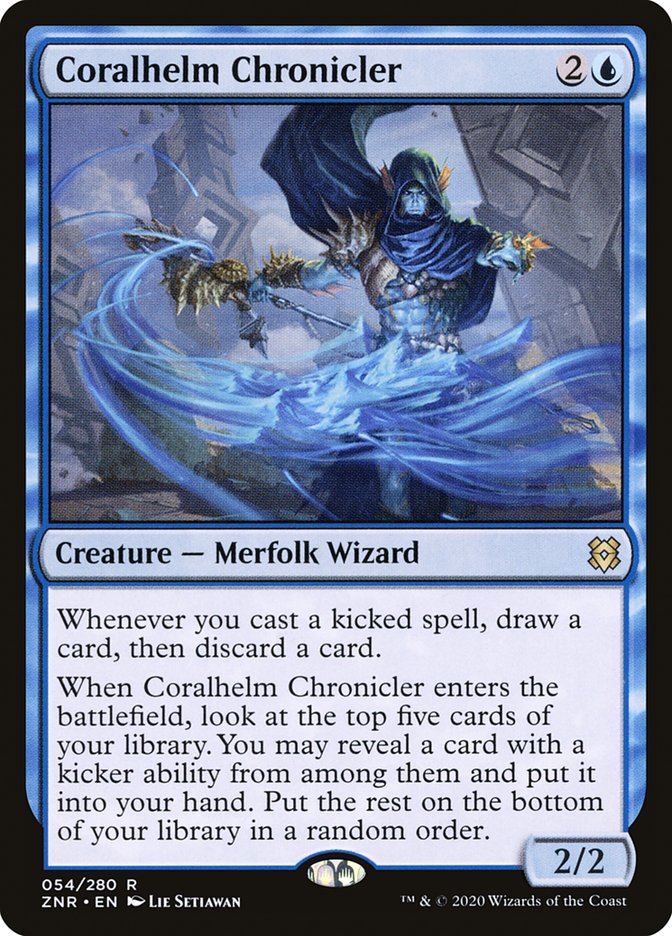 Magic the Gathering Card - Coralhelm Chronicler - MTG Circle