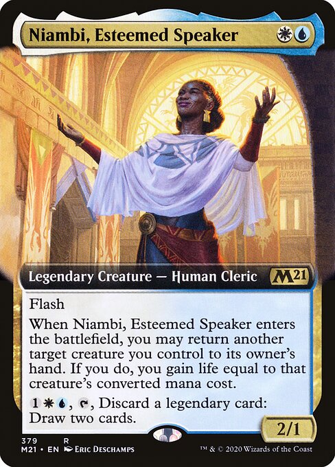 Magic the Gathering Card - Niambi, Esteemed Speaker - MTG Circle
