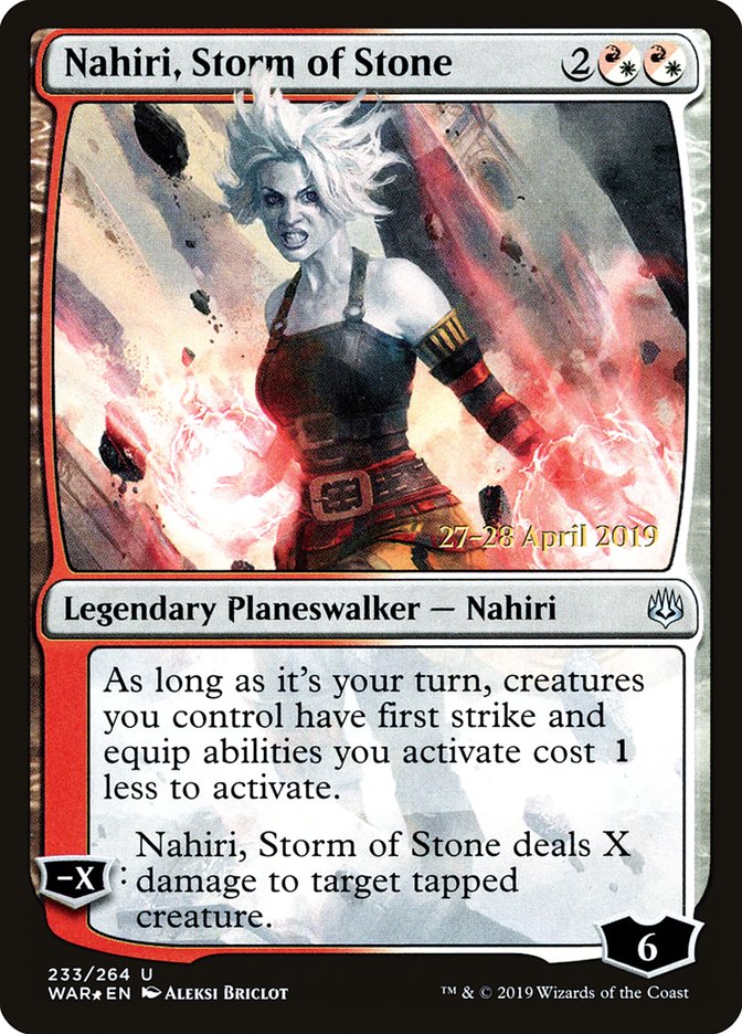 Magic the Gathering Card - Nahiri, Storm of Stone - MTG Circle