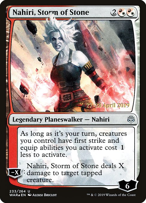 Magic the Gathering Card - Nahiri, Storm of Stone - MTG Circle