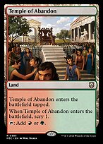 Magic the Gathering Card - Temple of Abandon - MTG Circle