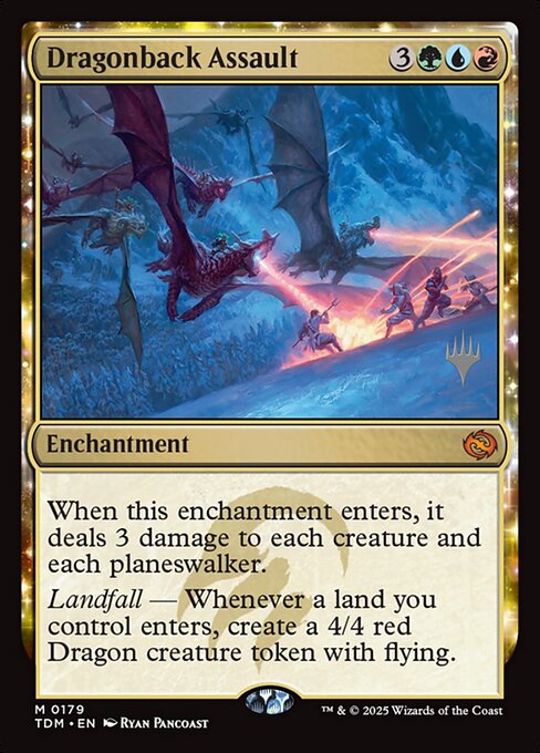 Magic the Gathering Card - Dragonback Assault - MTG Circle