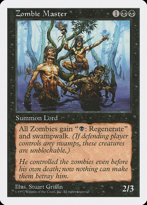 Magic the Gathering Card - Zombie Master - MTG Circle