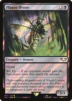 Magic the Gathering Card - Plague Drone - MTG Circle
