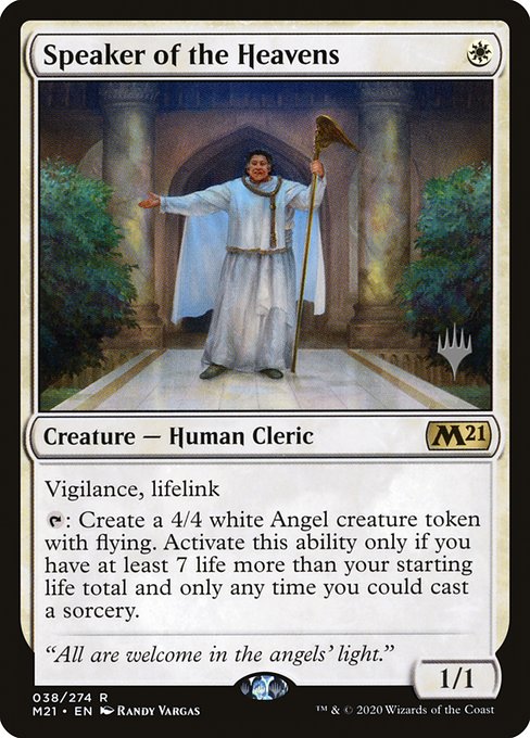Magic the Gathering Card - Speaker of the Heavens - MTG Circle