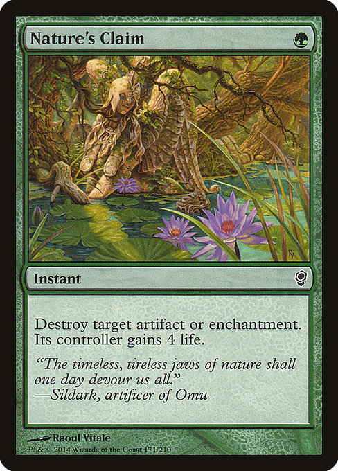 Magic the Gathering Card - Nature's Claim - MTG Circle