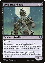 Magic the Gathering Card - Loyal Subordinate - MTG Circle