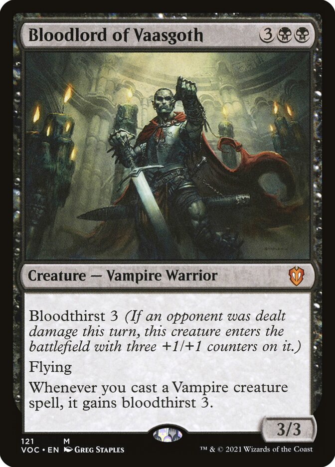 Magic the Gathering Card - Bloodlord of Vaasgoth - MTG Circle
