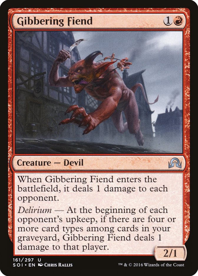 Magic the Gathering Card - Gibbering Fiend - MTG Circle