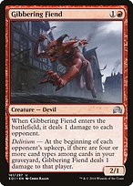 Magic the Gathering Card - Gibbering Fiend - MTG Circle