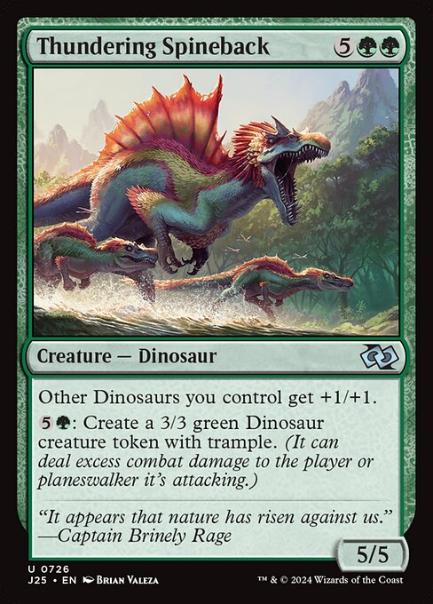 Magic the Gathering Card - Thundering Spineback - MTG Circle