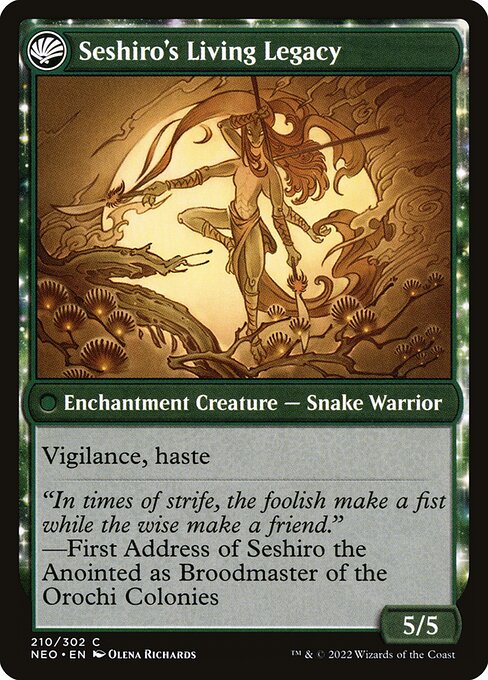Magic the Gathering Card - Seshiro's Living Legacy - MTG Circle