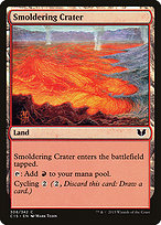 Magic the Gathering Card - Smoldering Crater - MTG Circle
