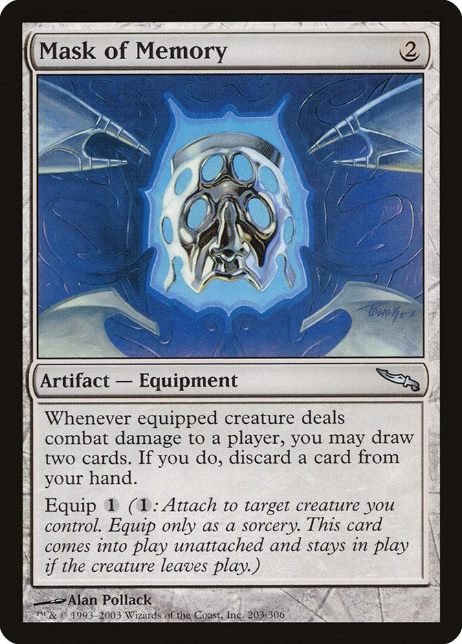 Magic the Gathering Card - Mask of Memory - MTG Circle