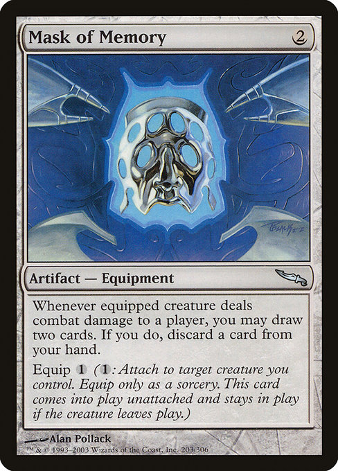 Magic the Gathering Card - Mask of Memory - MTG Circle