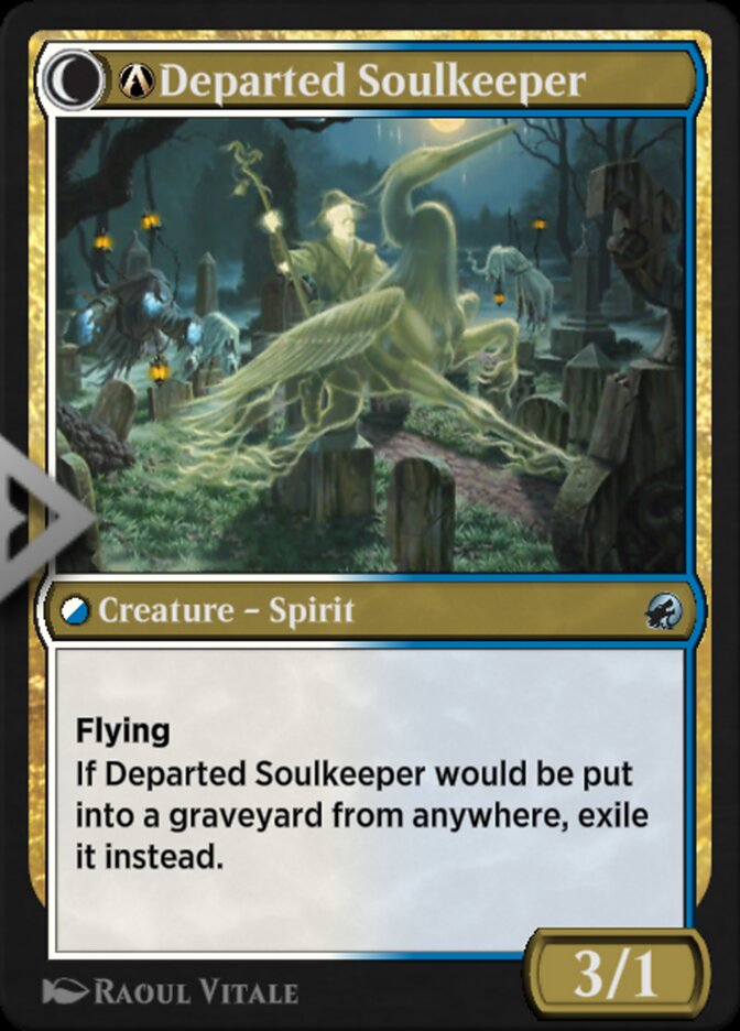Magic the Gathering Card - A-Departed Soulkeeper - MTG Circle