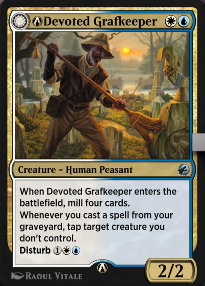 Magic the Gathering Card - A-Devoted Grafkeeper - MTG Circle