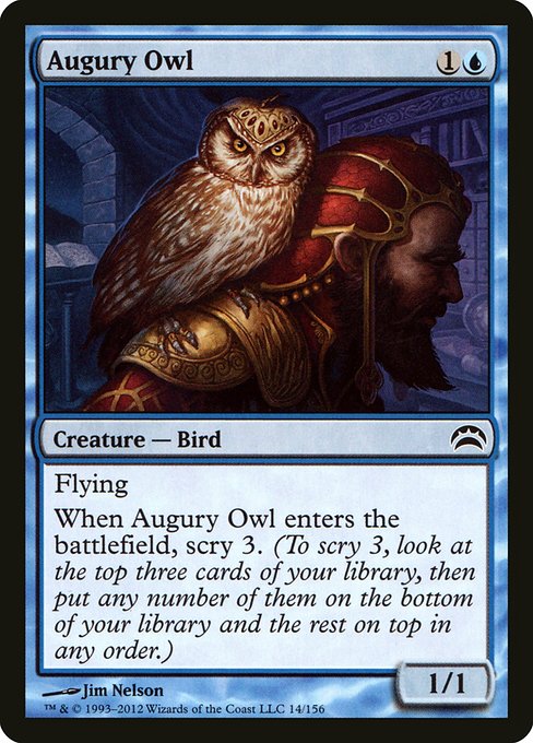 Magic the Gathering Card - Augury Owl - MTG Circle