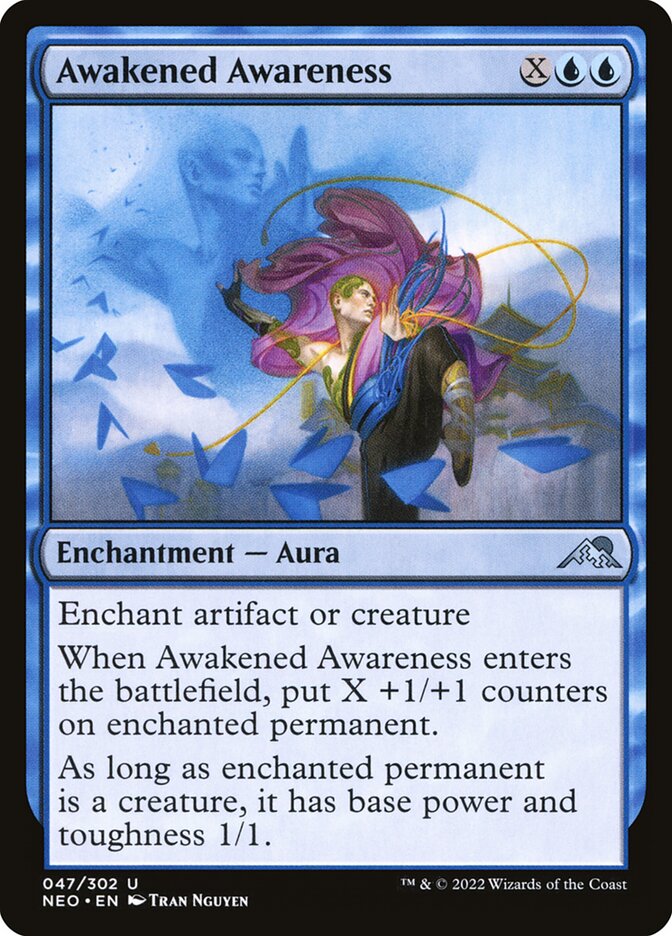 Magic the Gathering Card - Awakened Awareness - MTG Circle