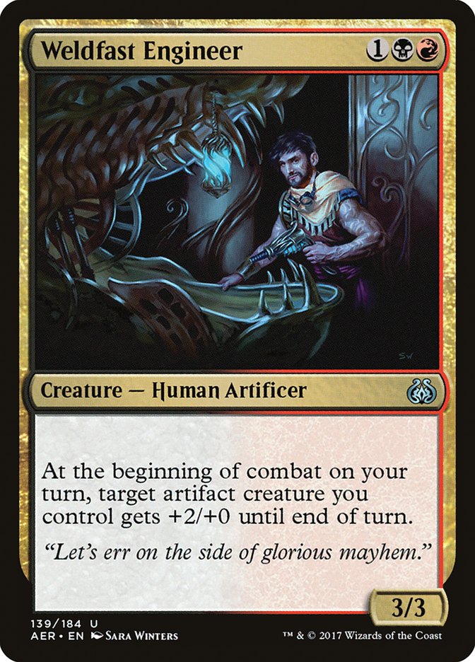 Magic the Gathering Card - Weldfast Engineer - MTG Circle