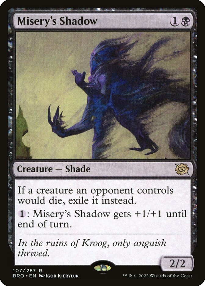 Magic the Gathering Card - Misery's Shadow - MTG Circle