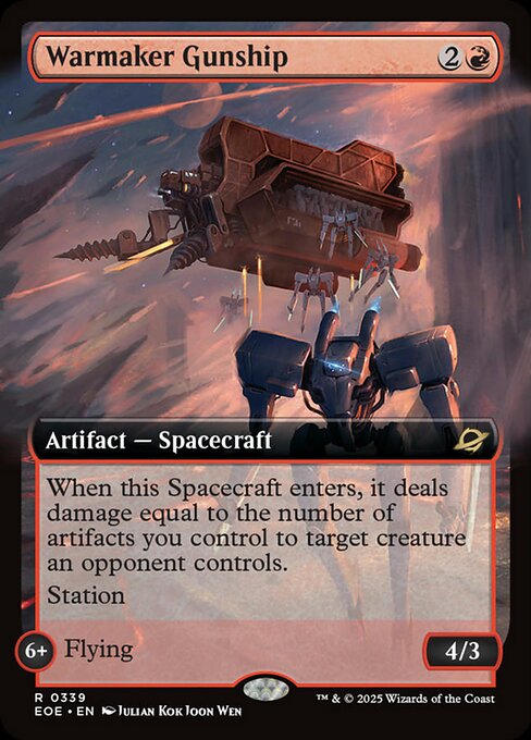 Magic the Gathering Card - Warmaker Gunship - MTG Circle