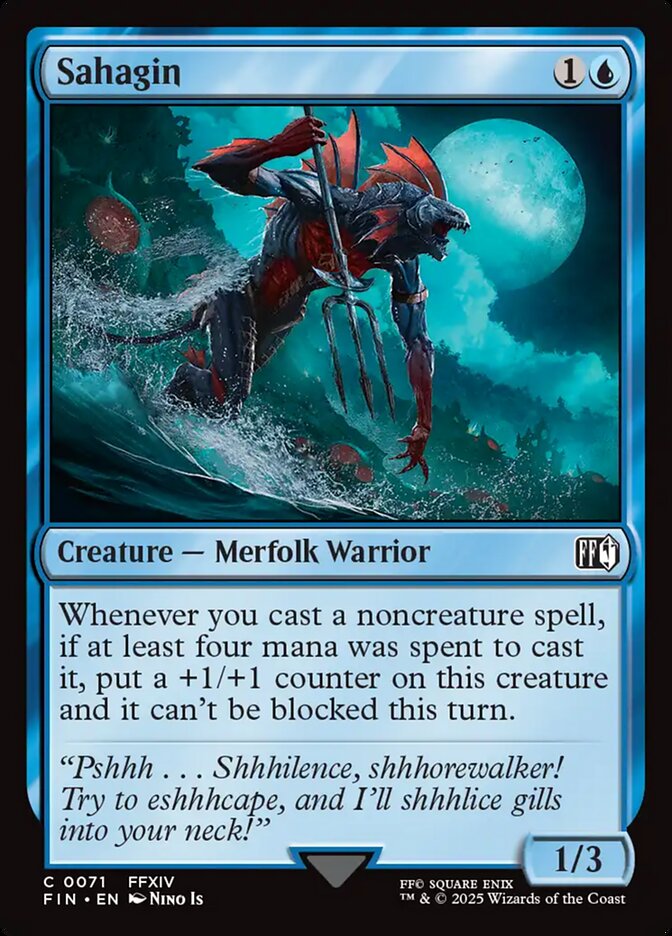 Magic the Gathering Card - Sahagin - MTG Circle