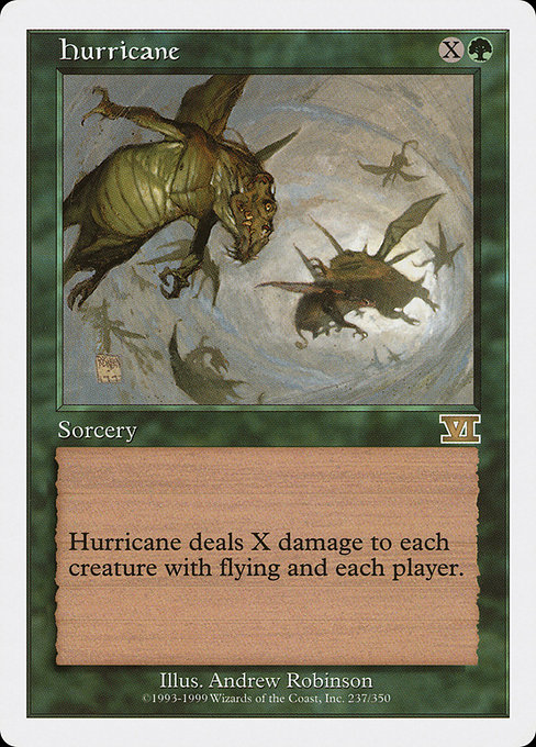 Magic the Gathering Card - Hurricane - MTG Circle