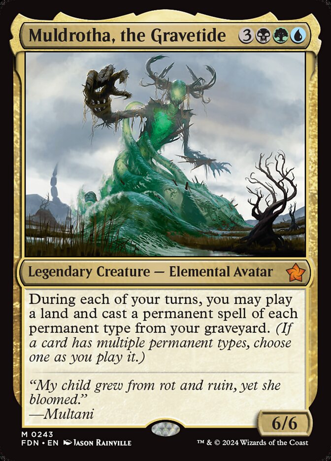 Magic the Gathering Card - Muldrotha, the Gravetide - MTG Circle