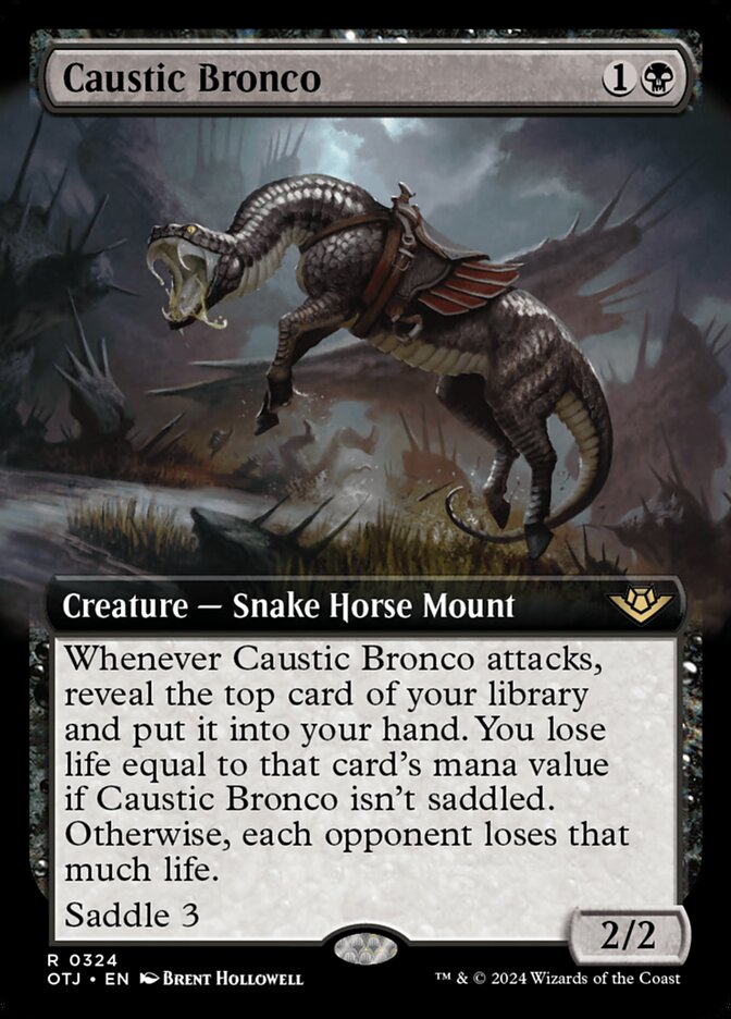 Magic the Gathering Card - Caustic Bronco - MTG Circle