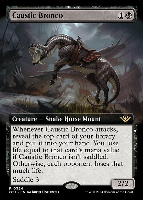 Magic the Gathering Card - Caustic Bronco - MTG Circle